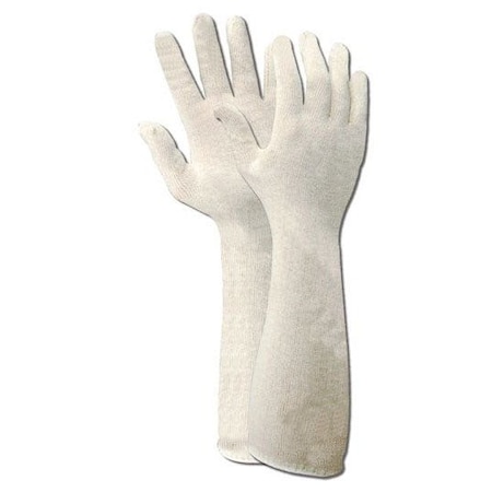 Magid Machine Knit Gloves, Natural, 12 PK 13-651-18-COT